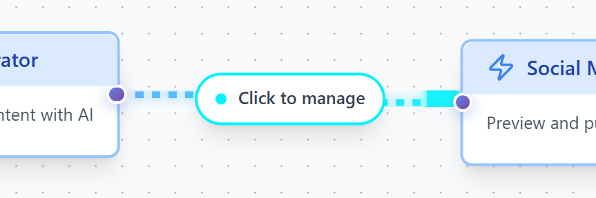 Deleting connection context menu